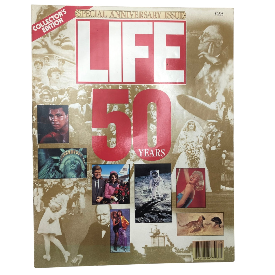 VTG Life Magazine Fall 1986 Special Anniversary Issue 50 Years of Life cover featuring iconic images from history in a collector's edition format.