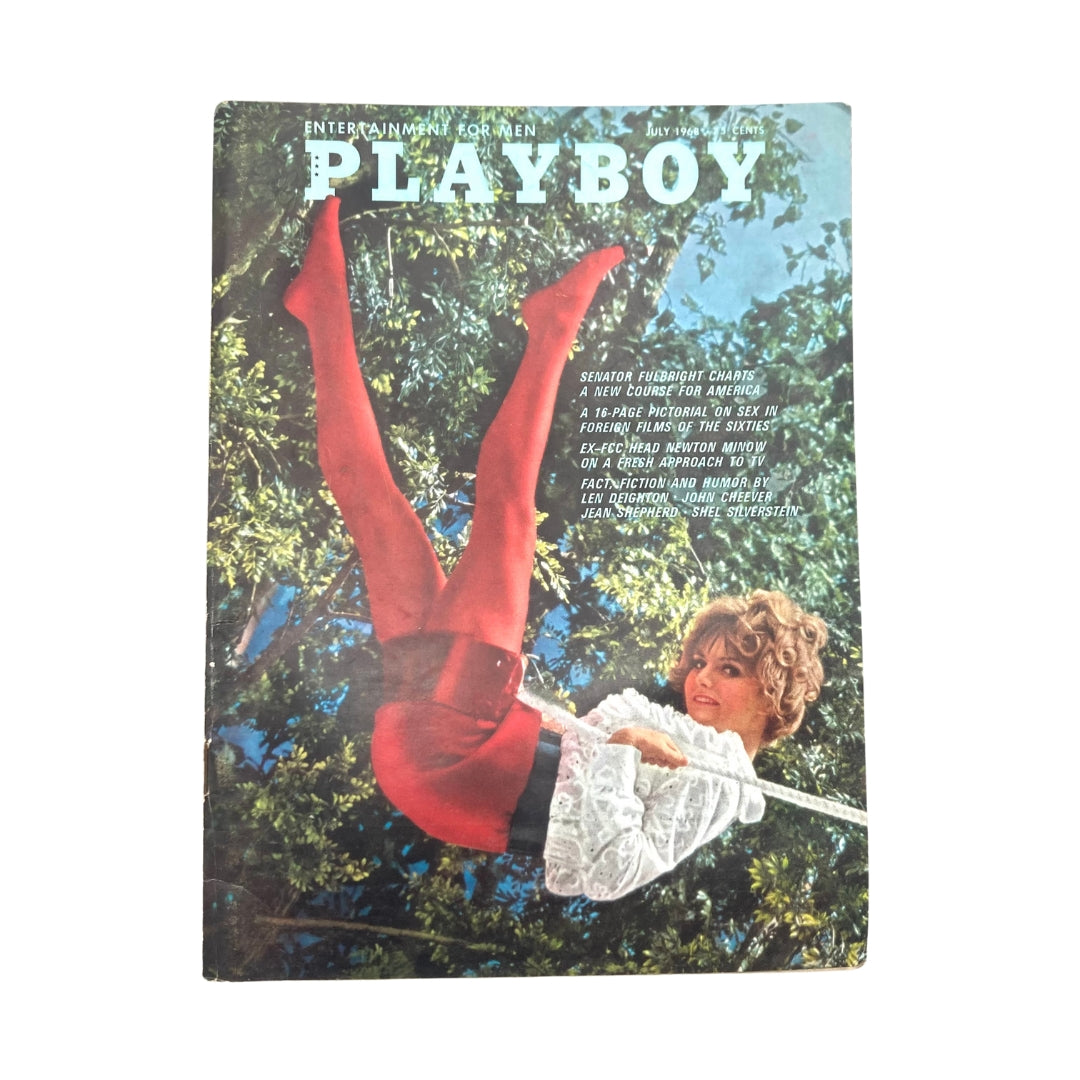 VTG Playboy Magazine July 1968 featuring Melodye Prentiss on the cover, showcasing vibrant colors and retro design, a must-have for collectors.