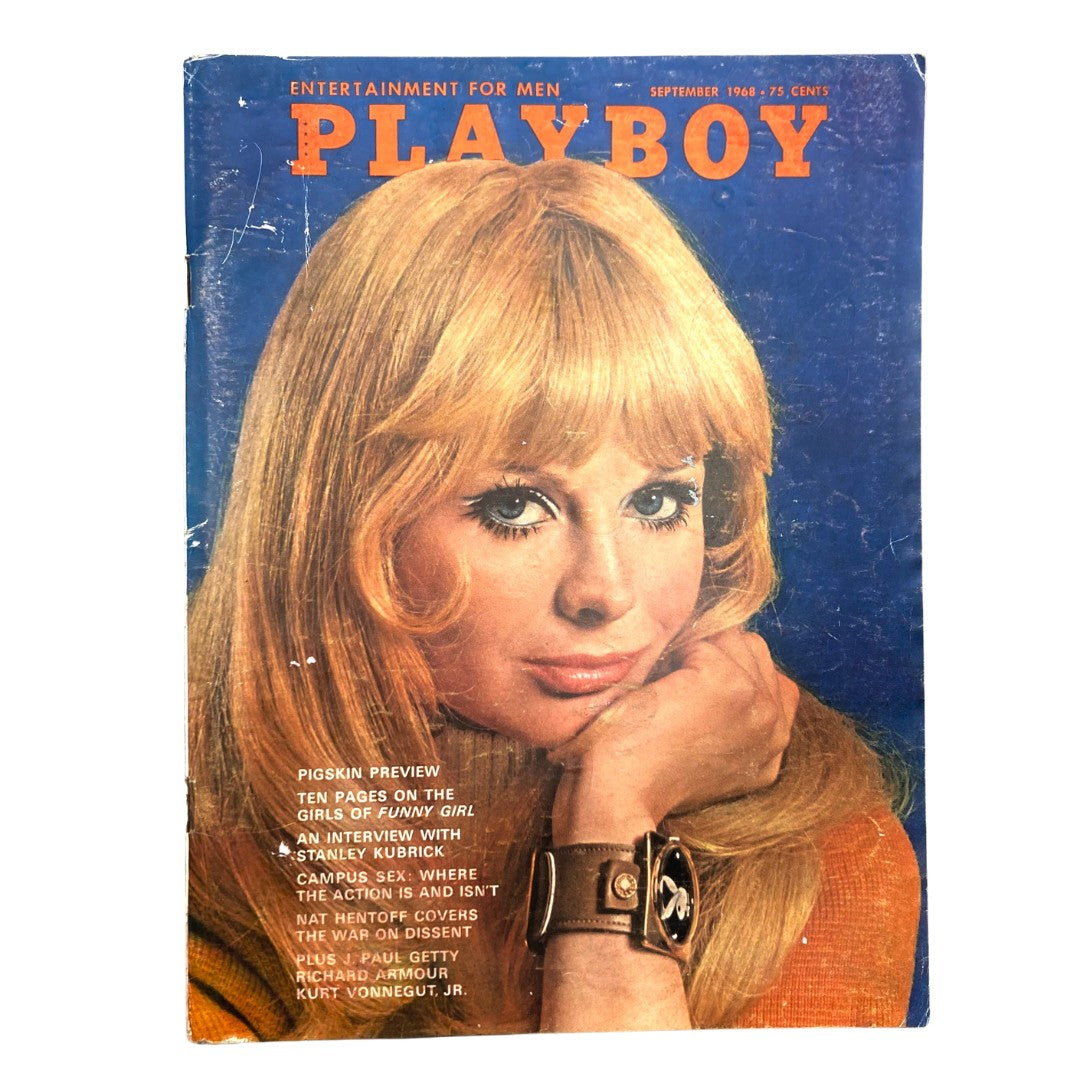 VTG Playboy Magazine September 1968 featuring Dru Hart on the cover, showcasing vintage pop culture with retro design and iconic imagery.