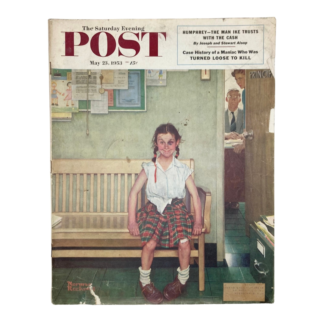 Saturday Evening Post Magazine May 23 1953 Splendid Black - Norman Rockwell
