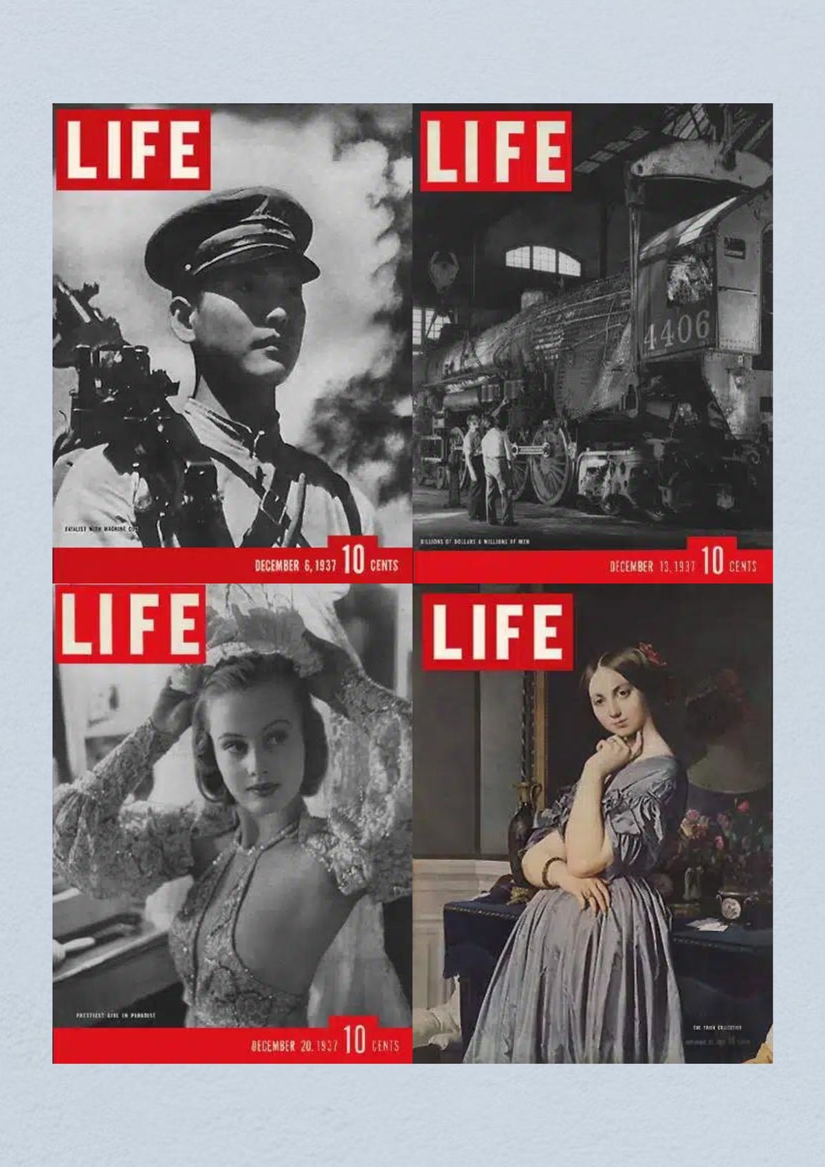 Life Magazine December 27, 1937 cover representing the end of year edition, capturing significant events and reflections of 1937.