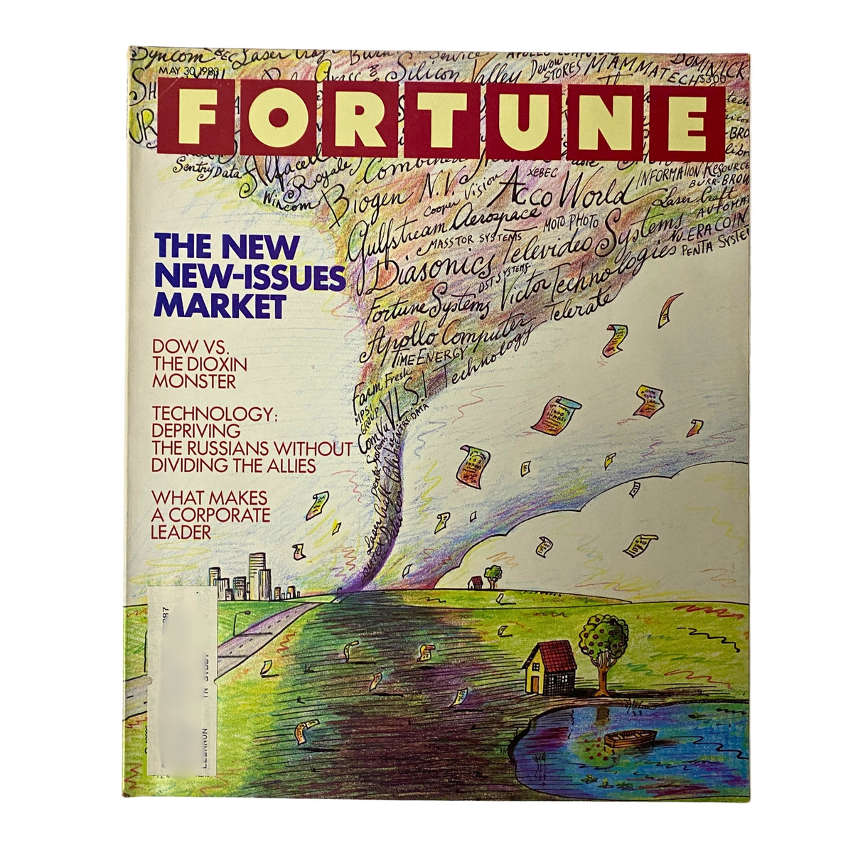 Cover of Fortune Magazine dated May 30, 1983 titled 'The New New-Issues Market' featuring colorful illustrations and headlines about financial topics such as IPOs and corporate strategies.