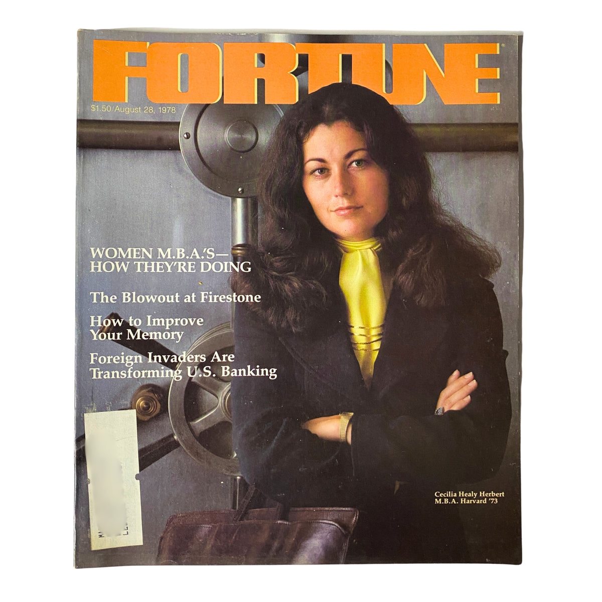 Fortune Magazine August 28, 1978 Cecilia Healy Herbert MBA Harvard '73 VG