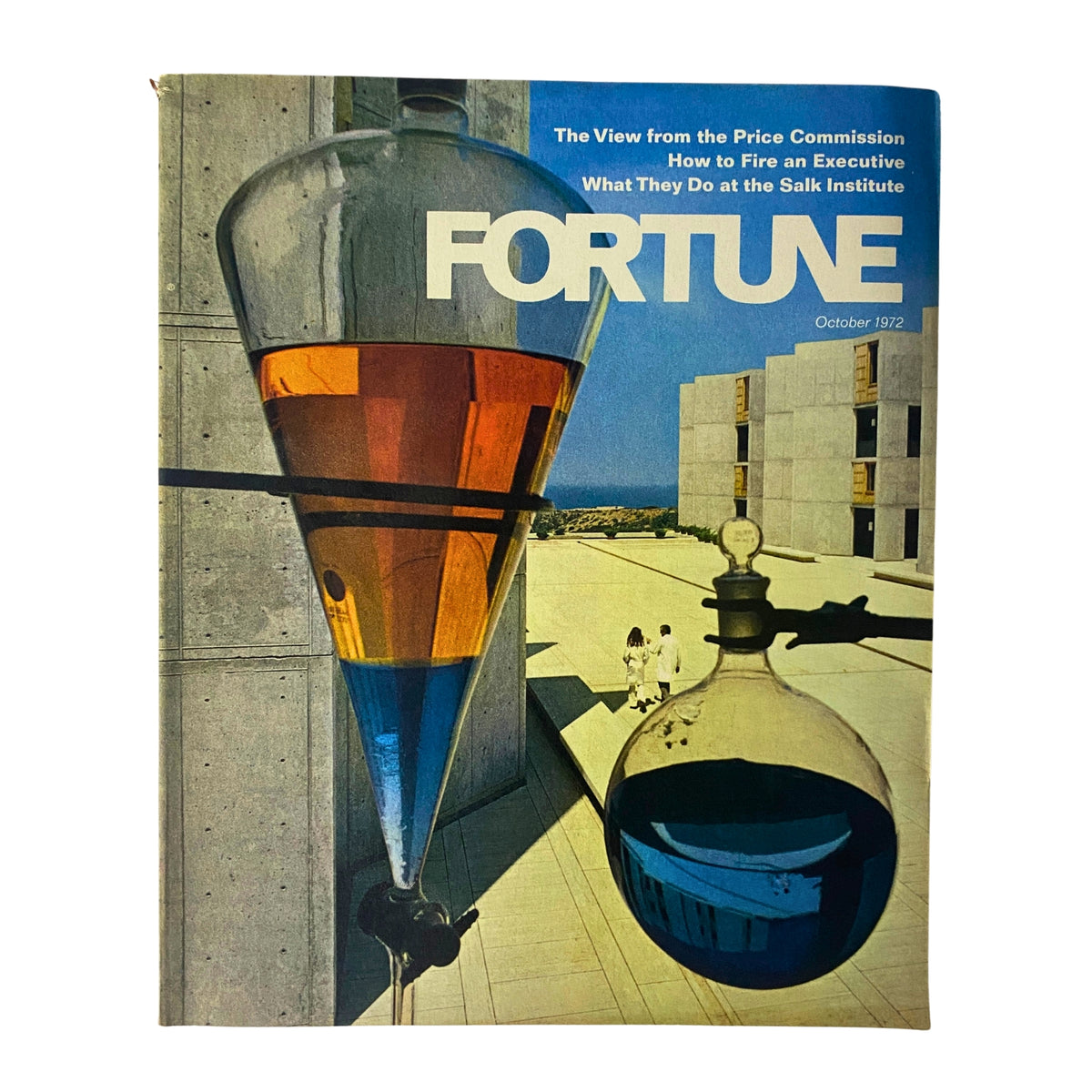 Fortune Magazine October 1972 cover featuring 'The View from the Price Commission', showcasing a modern art piece with vibrant colors and geometric shapes.