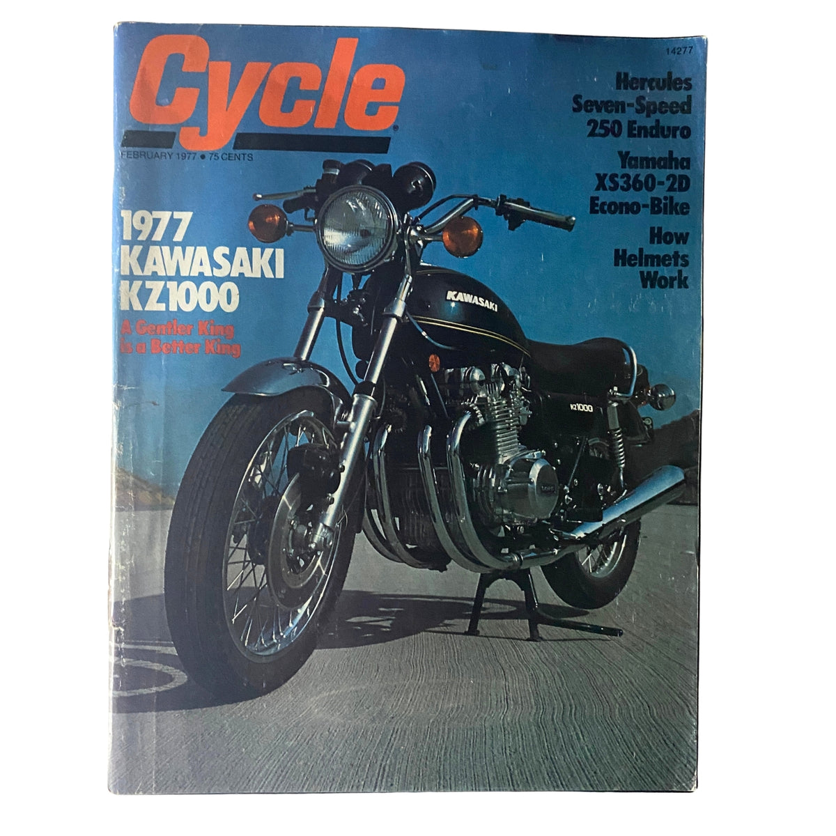 Cycle Magazine February 1977 The 1977 Kawasaki KZ1000 A Gentler King No Label