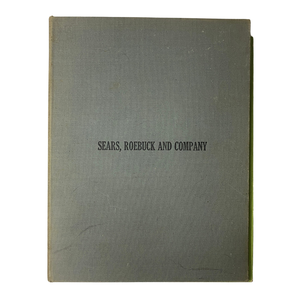 Cover of the 1939 Sears, Roebuck and Company Spring and Summer Hardcover Catalog, showcasing its vintage design and title in bold letters on a muted background.