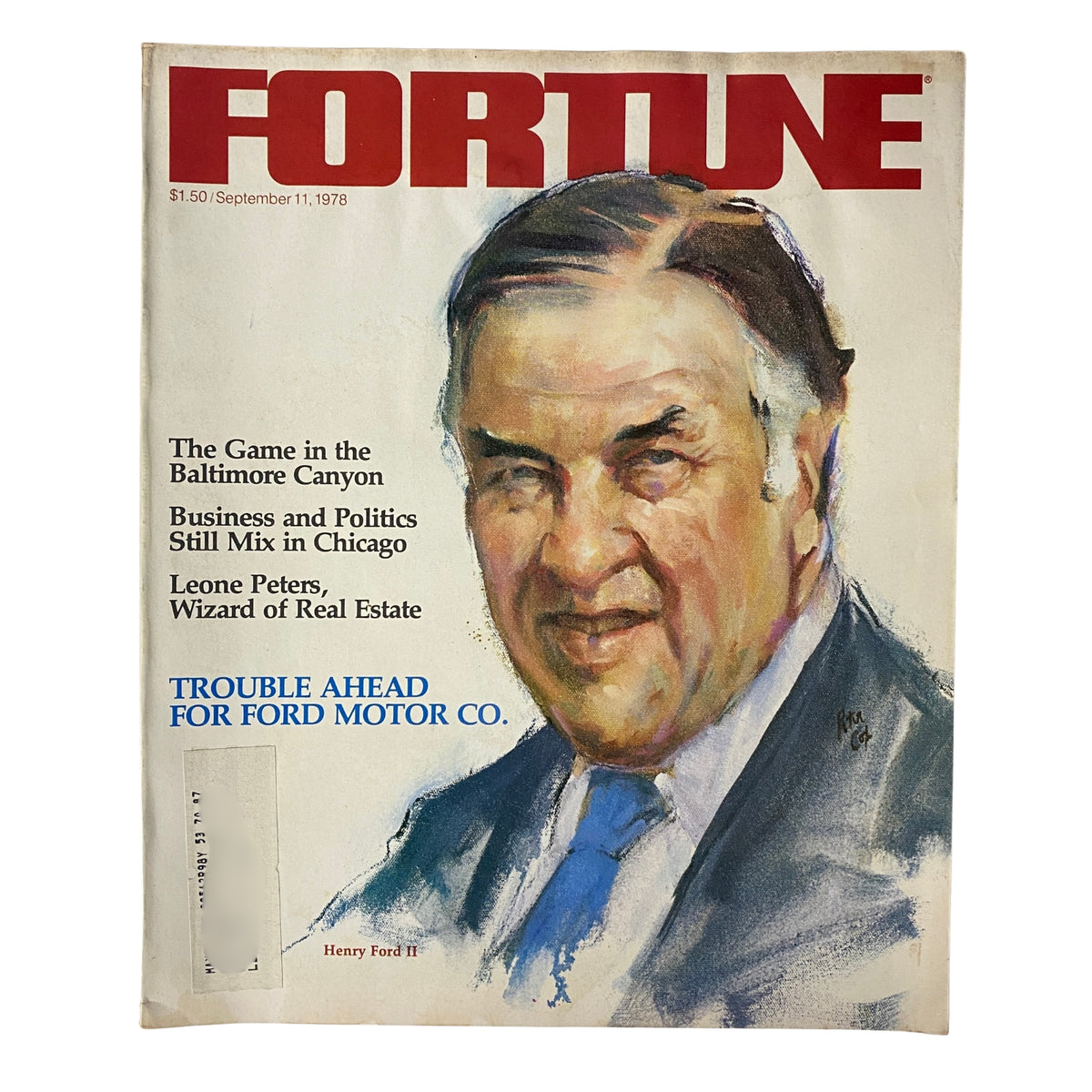 Fortune Magazine September 11, 1978 Henry Ford II, Ford Motor Co.