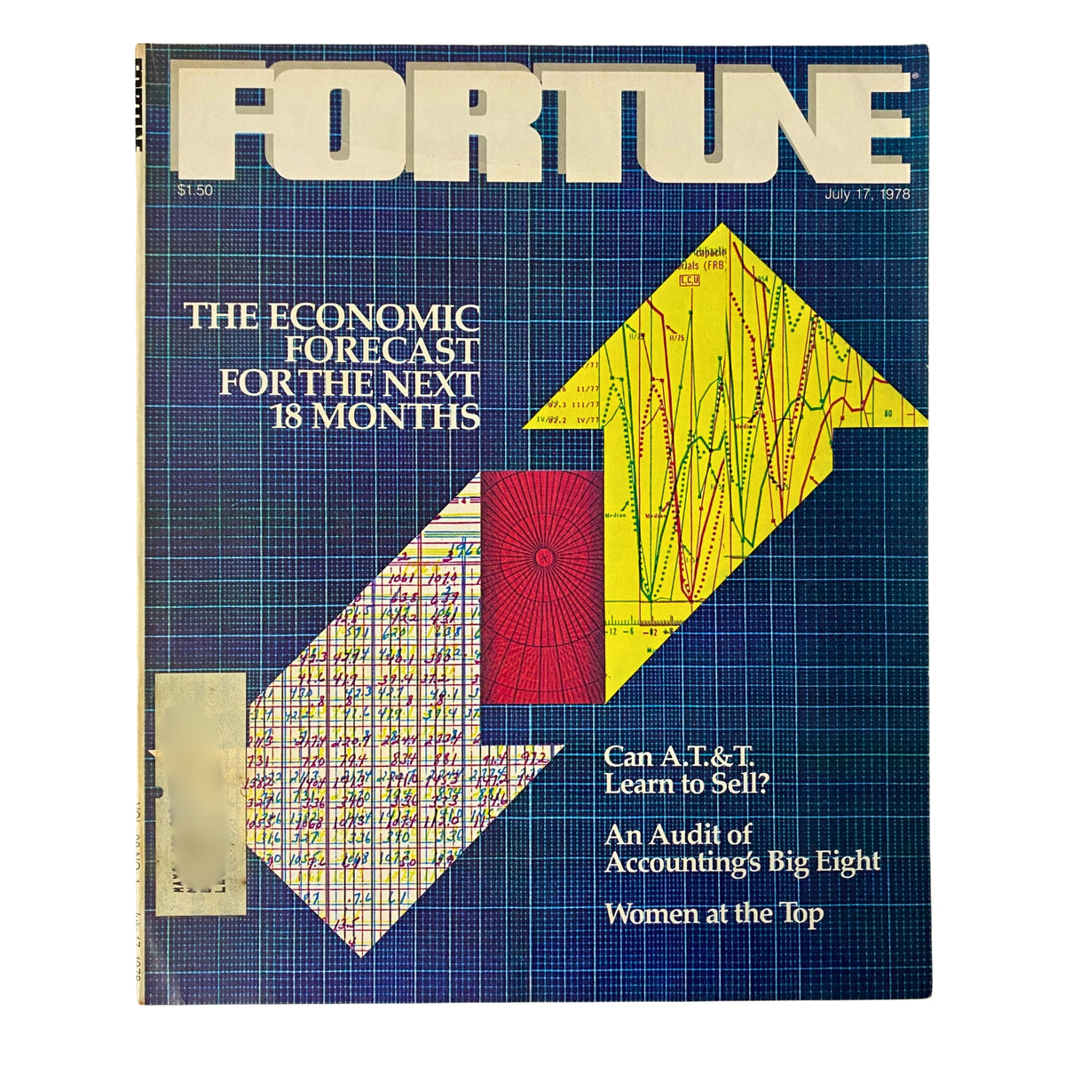 Cover of Fortune Magazine dated July 17, 1978, featuring 'The Economic Forecast for the Next 18 Months' with graphical illustrations of economic trends.