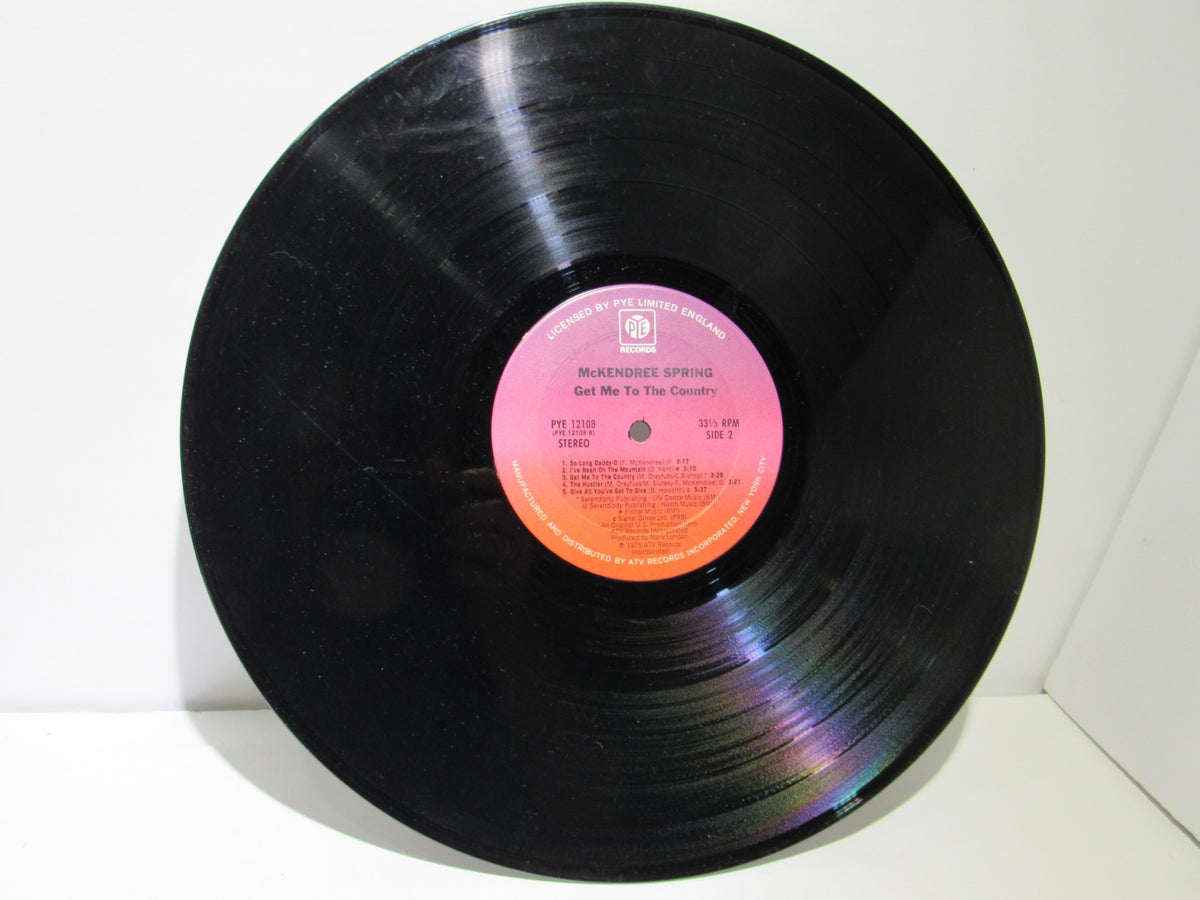 McKendree Spring: Get Me To The Country Pye Records PYE 12108 Stereo LP Grade: G