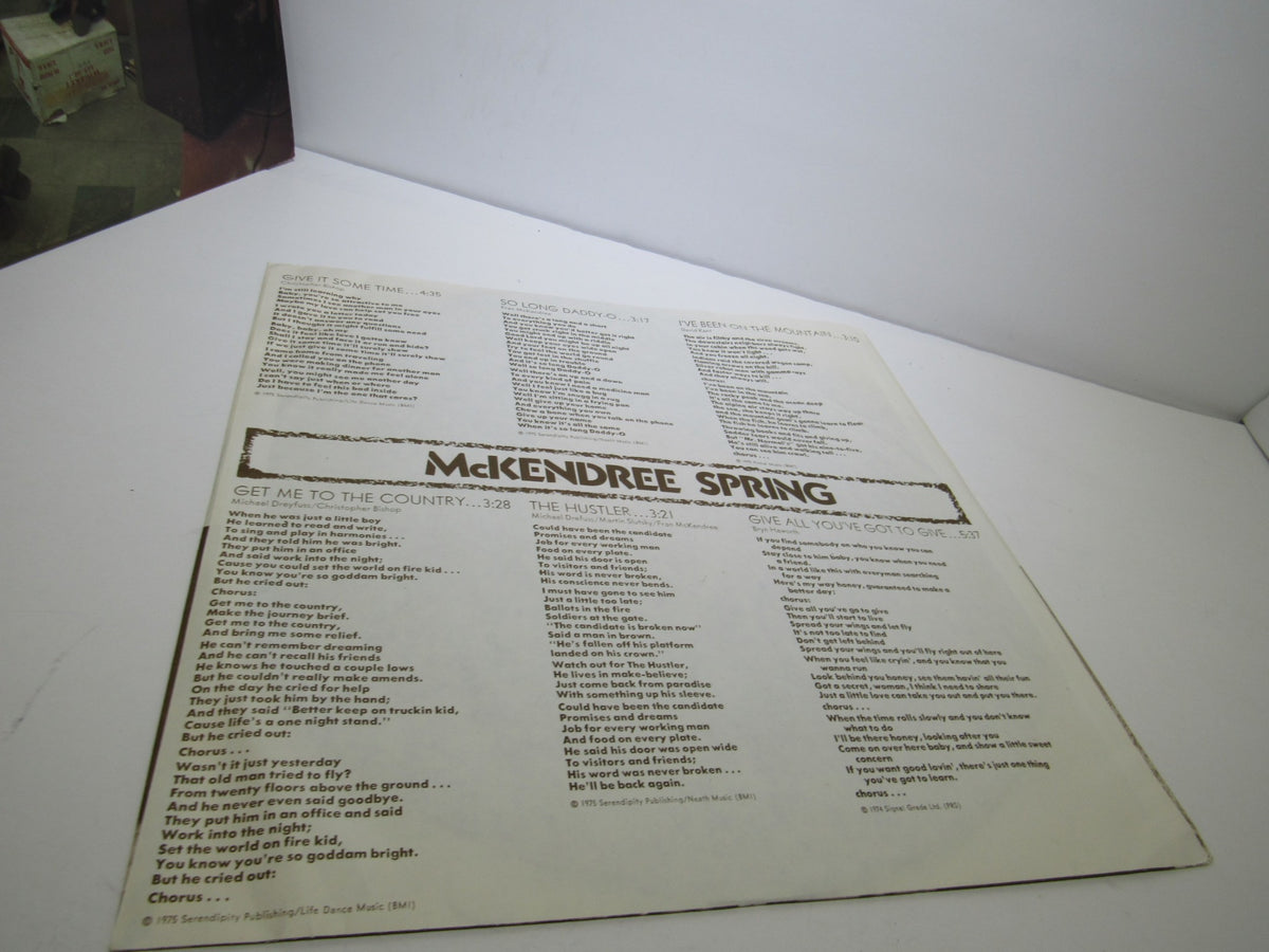 McKendree Spring: Get Me To The Country Pye Records PYE 12108 Stereo LP Grade: G