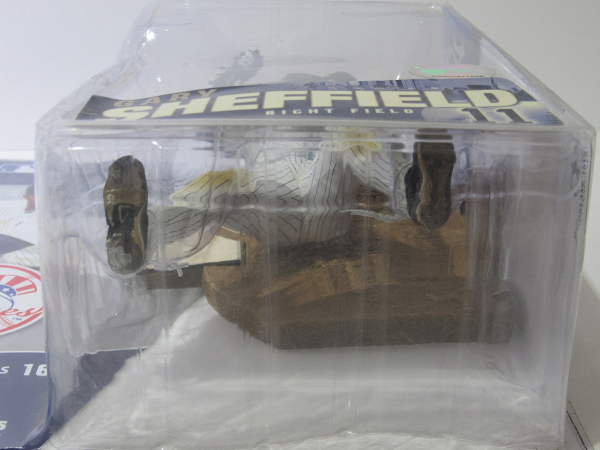 McFarlane Sportspicks: MLB Series 16 Gary Sheffield Chase Variant Action Figure displayed in original packaging, showing the figure with numbered base and detailed sports attire.