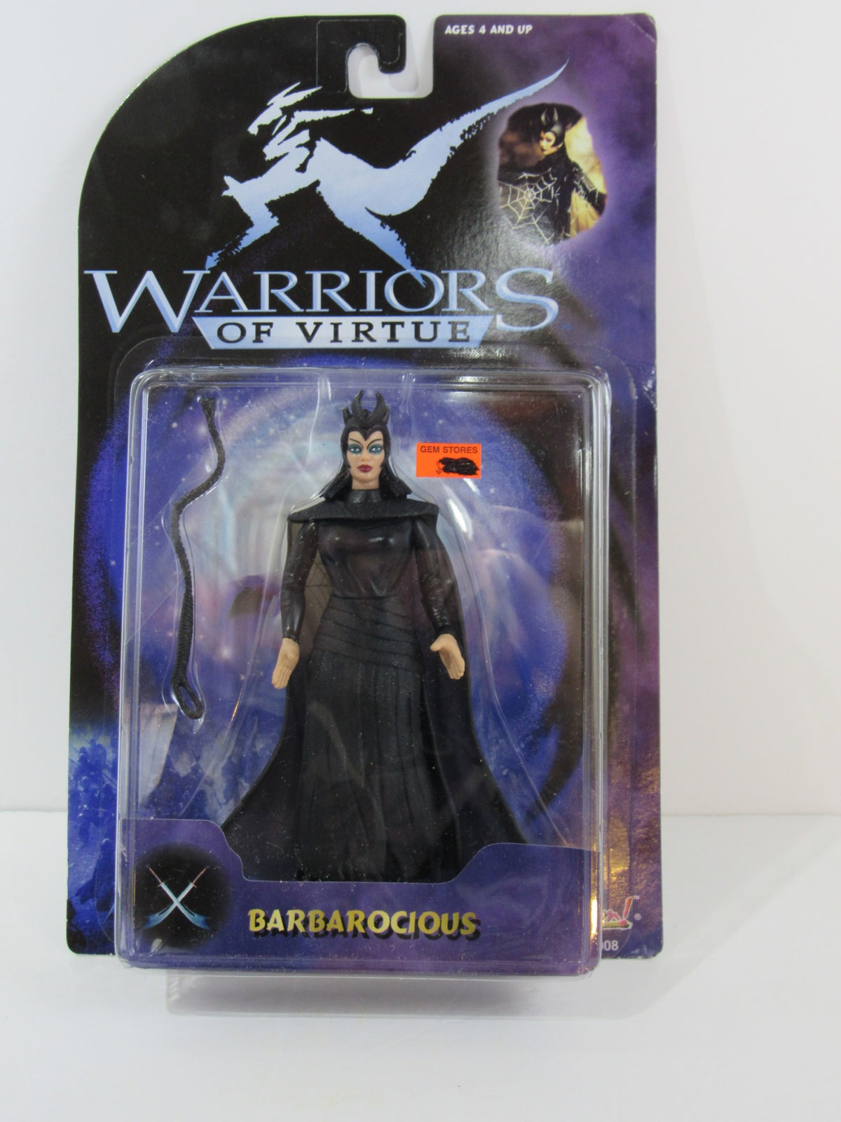 1997 Play'em Collectibles Warriors of Virtue Barbarocious Action Figure new in box, featuring detailed design and vibrant colors, showcasing the character Barbarocious from the popular franchise.