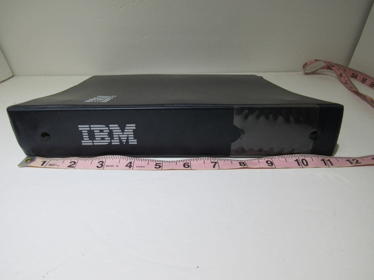 Vintage IBM 3 Ring 2" Black Binder