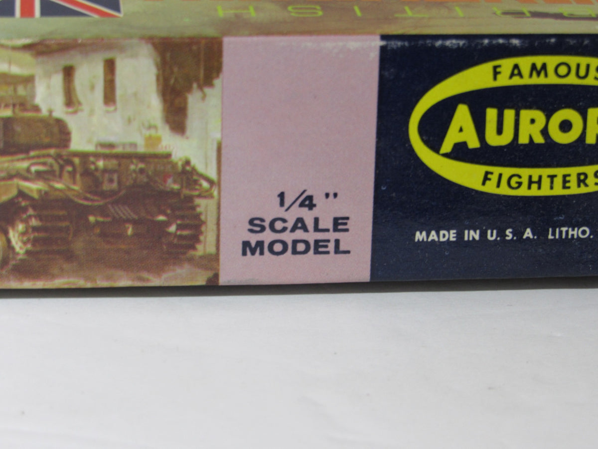 Vintage Famous Aurora Fighters 1/4" Scale Model Centurion Tank Kit# 300-129 NEW