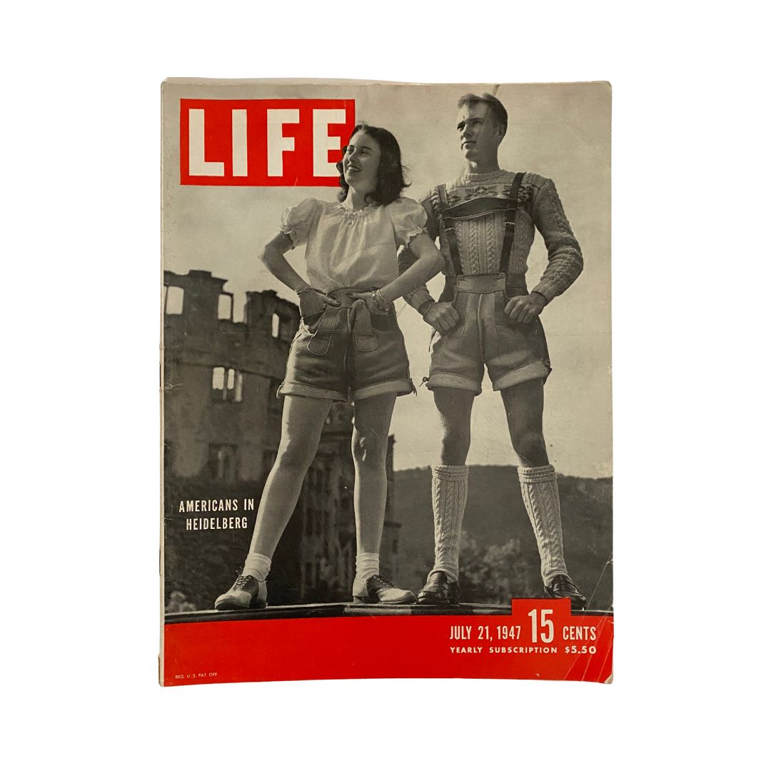 Life Magazine July 21, 1947 - Americans in Heidelberg Historic Cover Edition