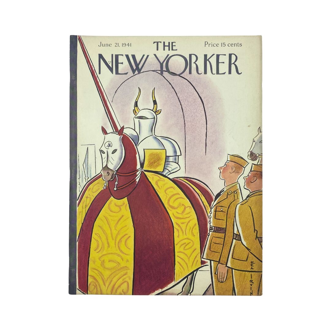 The New Yorker, June 21, 1941: Complete magazine with cover artwork by Rea Irvin, in VG condition