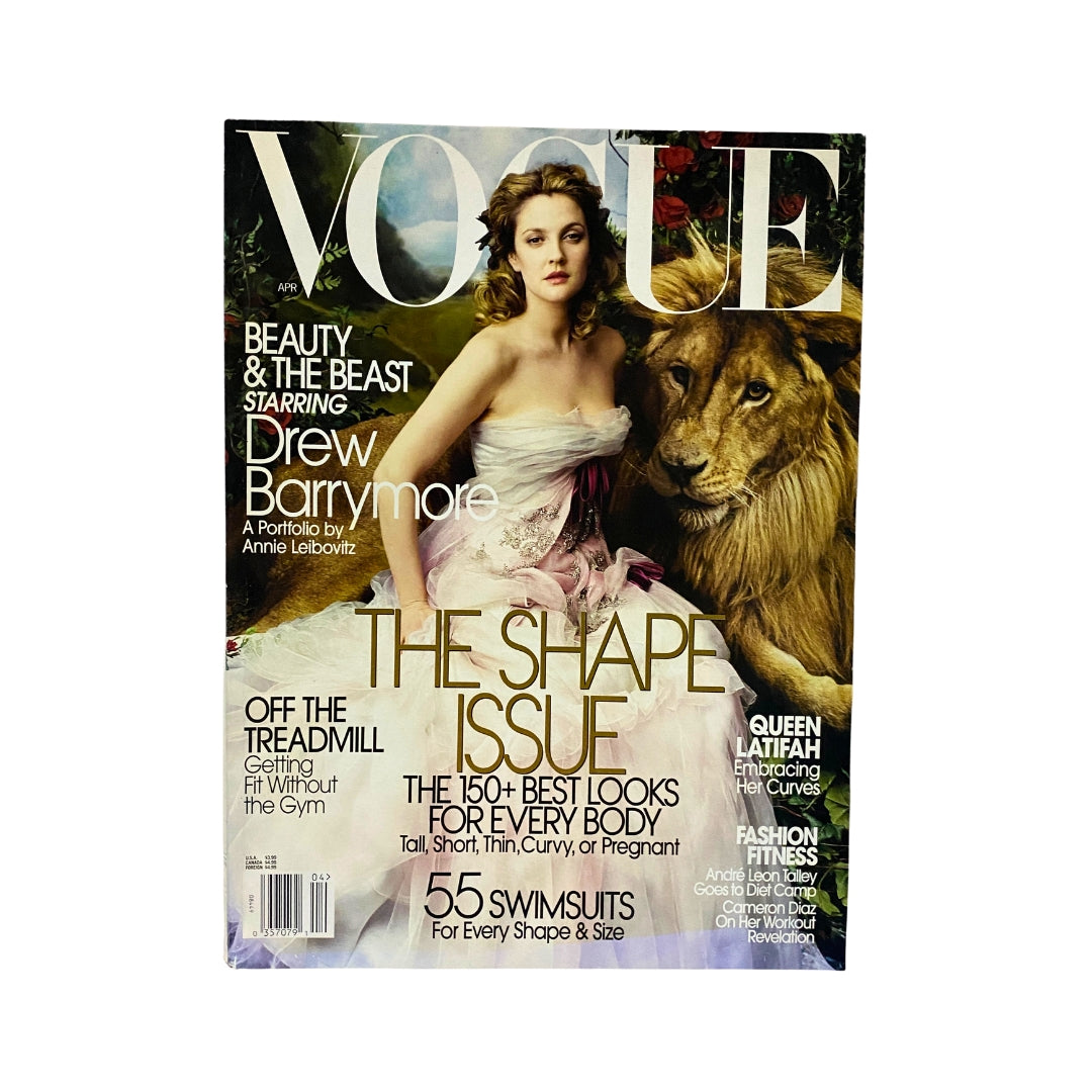 Vogue Magazine April 2005 Drew Barrymore Cover No Label VG