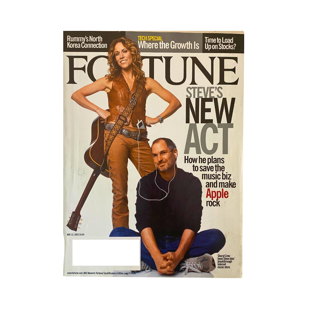 Fortune Magazine May 12, 2003 Sheryl Crow and Steve Jobs Cover VG