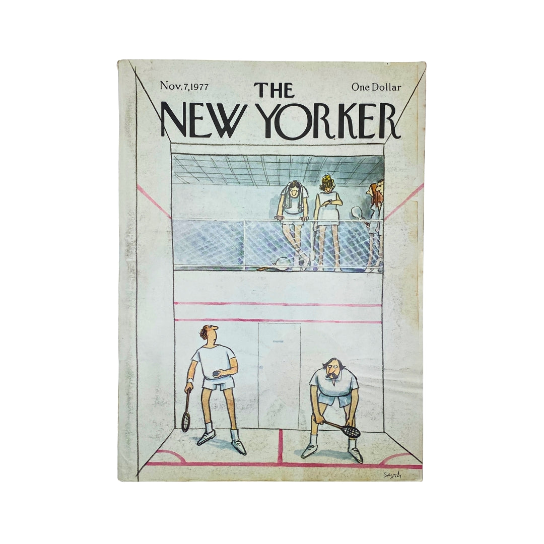 The New Yorker Complete Magazine November 7, 1977 Charles Saxon Cover No Label