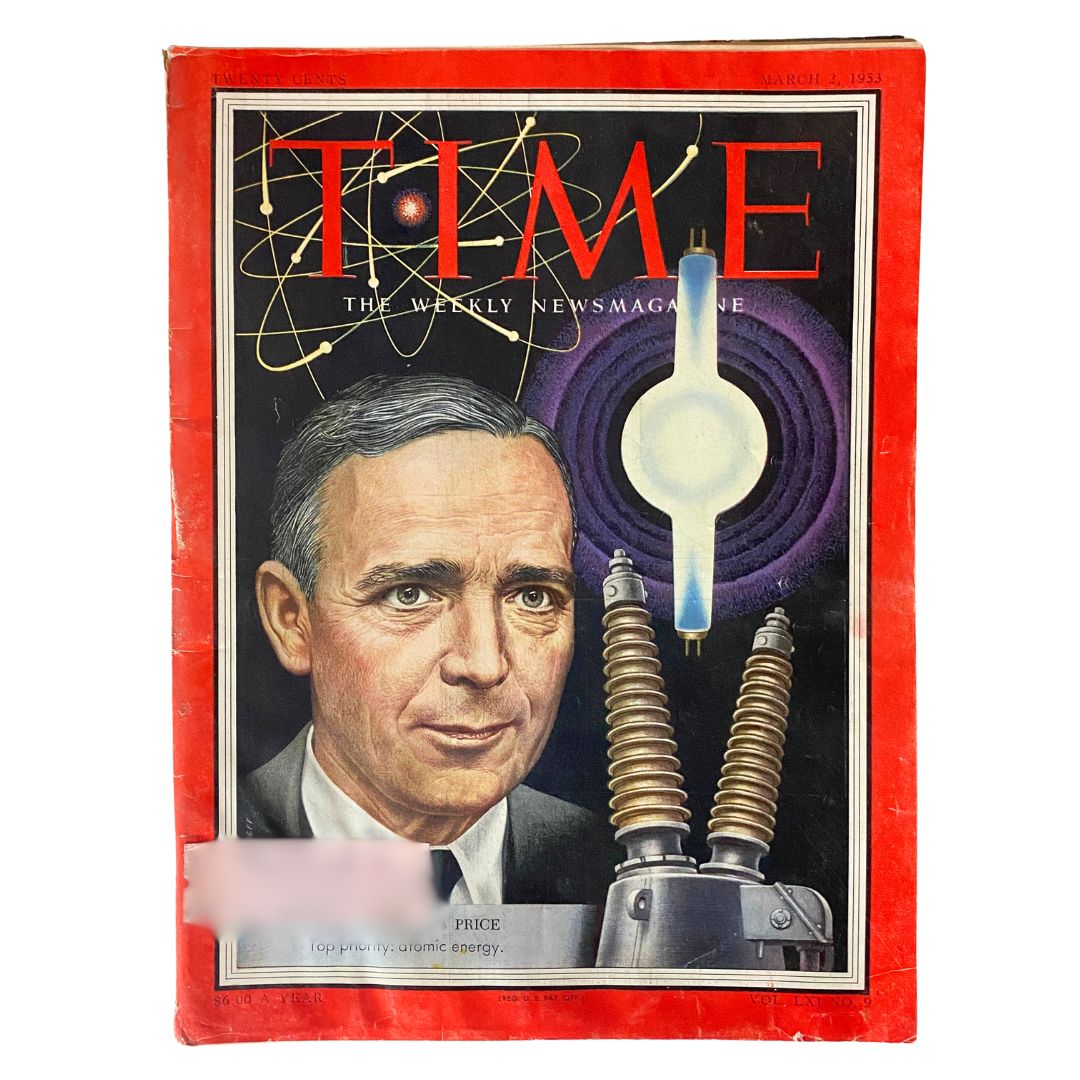 VTG Time Magazine March 2, 1953 Vol 61 No. 9 Westinghouse's Gwilym A. Price