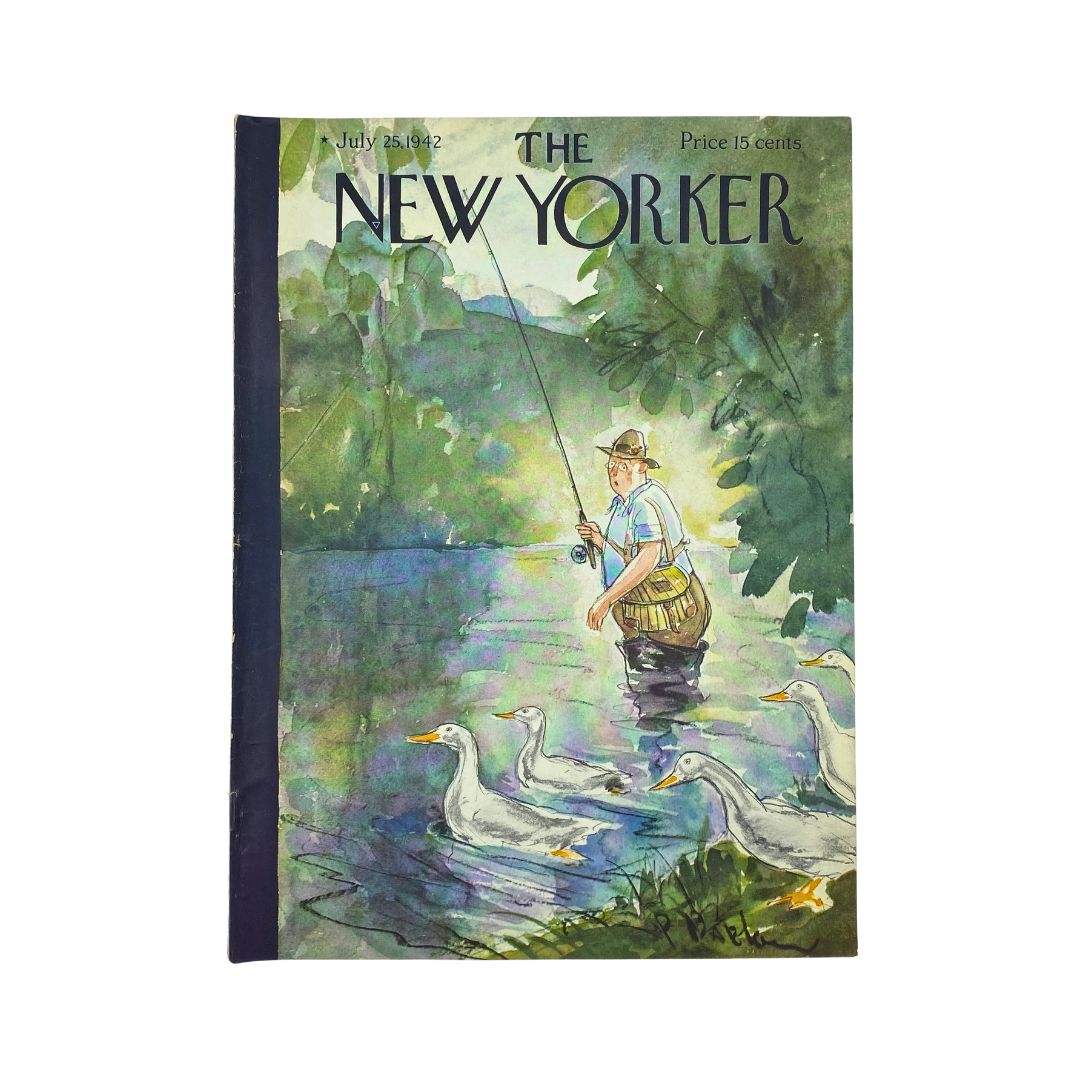 The New Yorker, July 25, 1942: Complete magazine with cover artwork by Perry Barlow, in VG condition