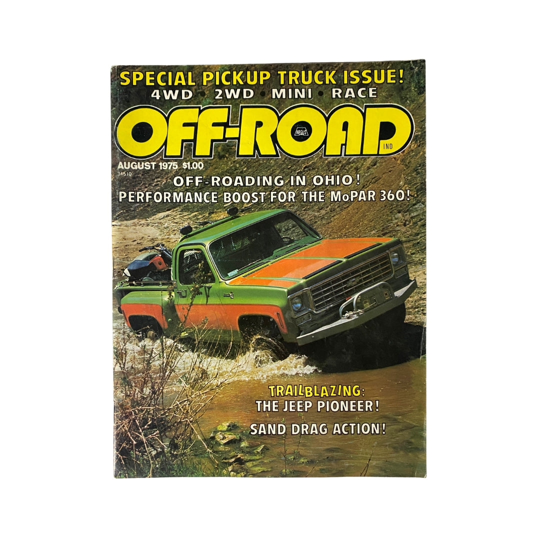 Vintage Off-Road Magazine August 1975 Off-Roading in Ohio No Label