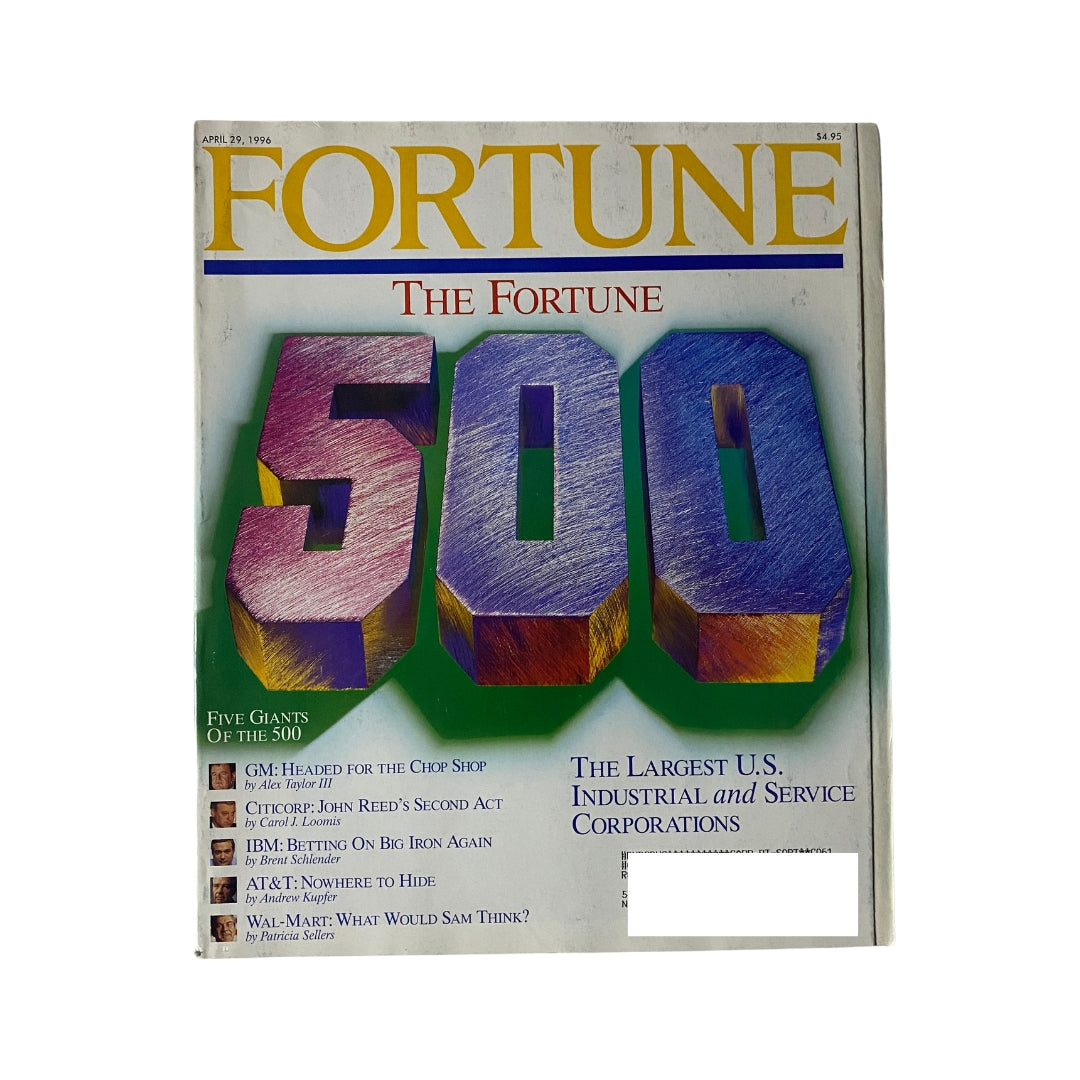 Fortune Magazine April 29, 1996 The Largest U.S. Industrial & Service Co. VG