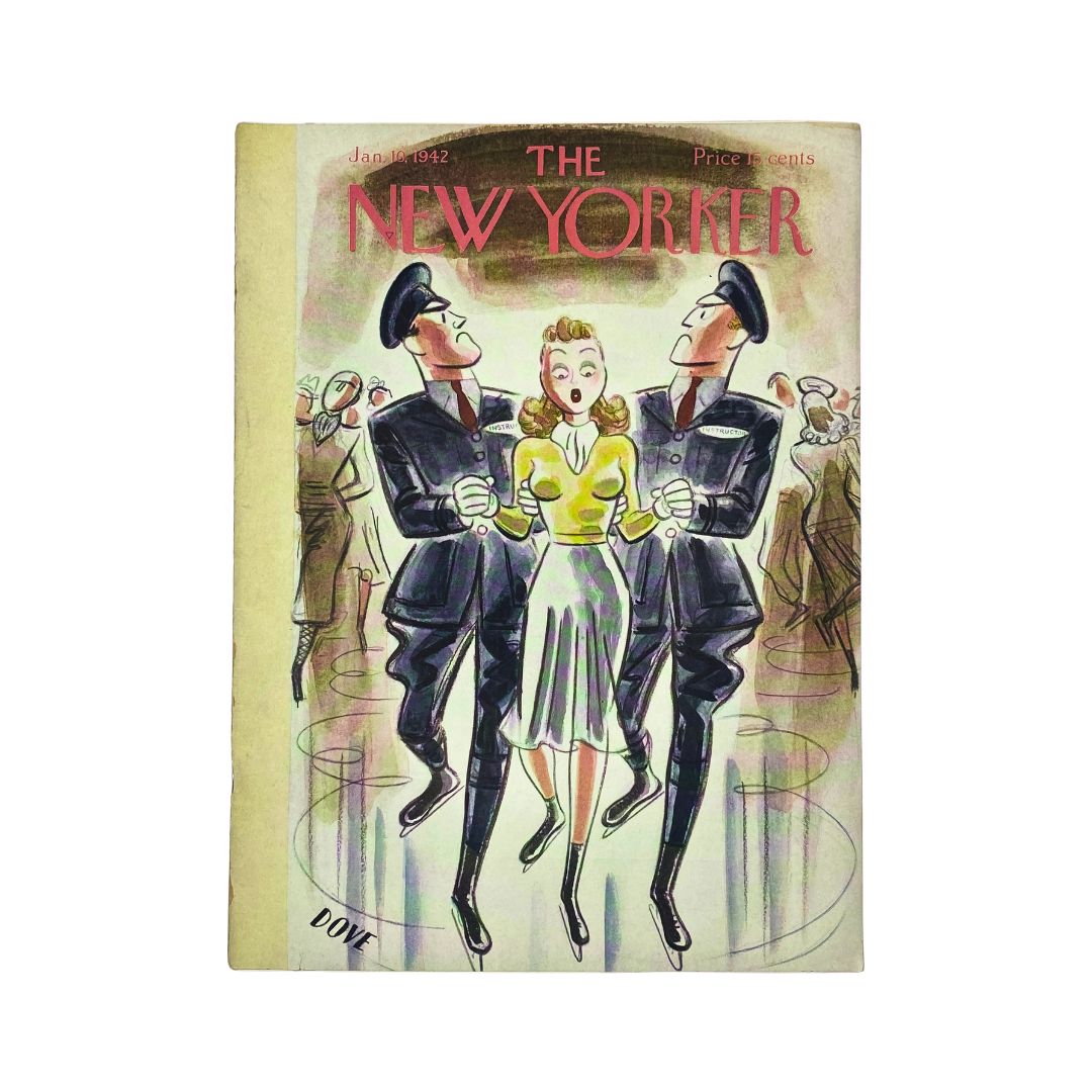 The New Yorker, January 10, 1942: Complete magazine with cover artwork by Leonard Dove, in VG condition