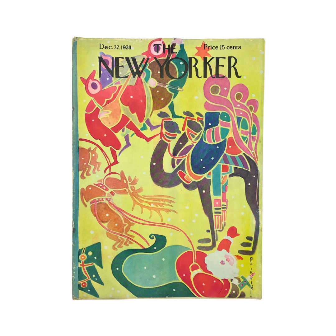 Cover of The New Yorker, December 22, 1928, featuring artwork by Rea Irvin