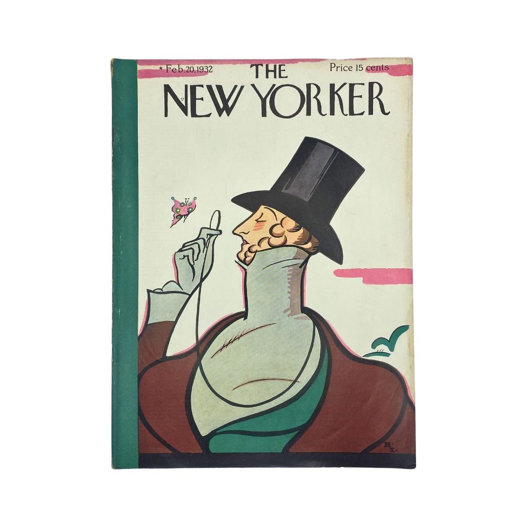 Cover of The New Yorker, February 20, 1932, featuring artwork by Rea Irvin