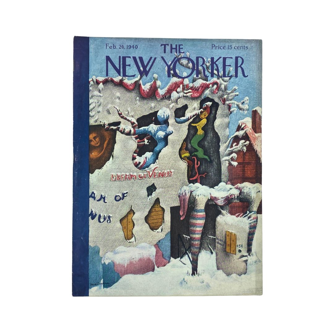 Cover of The New Yorker, February 24, 1940, featuring an illustration by Christina Malman, VG condition