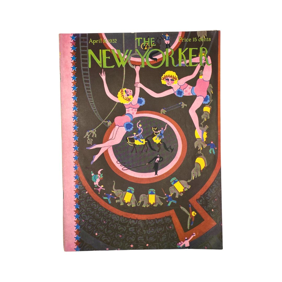 Cover of The New Yorker, April 16, 1932, featuring Sue Williams