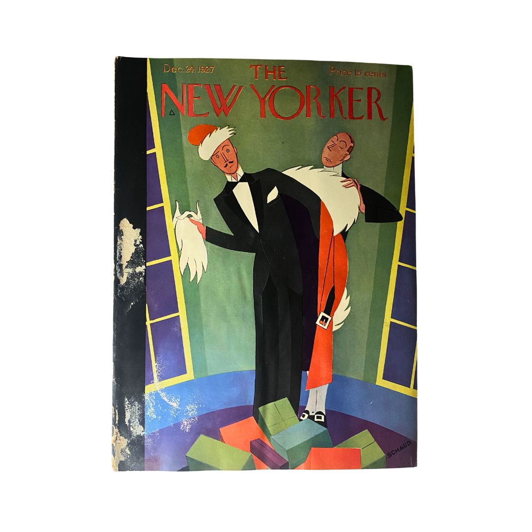 Cover of The New Yorker, December 24, 1927, featuring artwork by Andre de Schaub