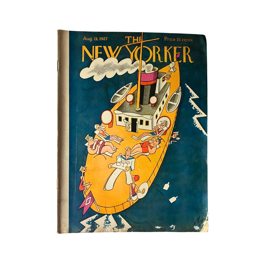 Cover of The New Yorker, August 13, 1927, featuring artwork by Julian de Miskey