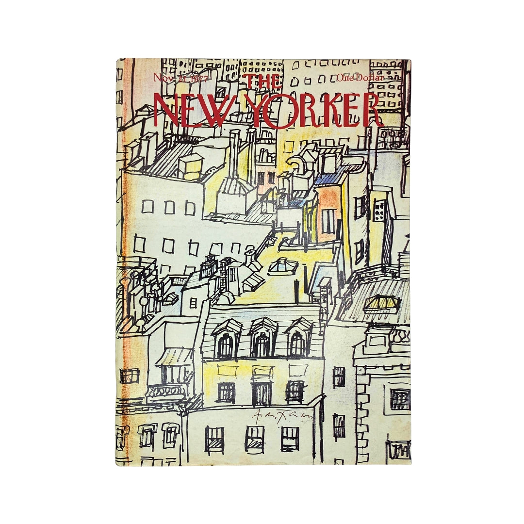 The New Yorker Complete Magazine November 21, 1977 Andre Francois Cover VG