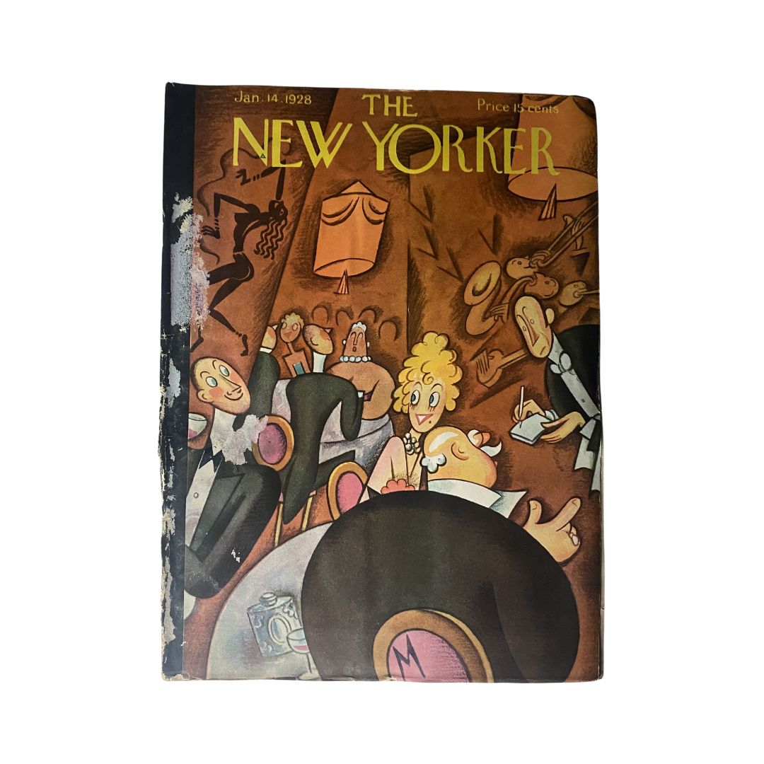 Cover of The New Yorker, January 14, 1928, featuring artwork by Julian de Miskey