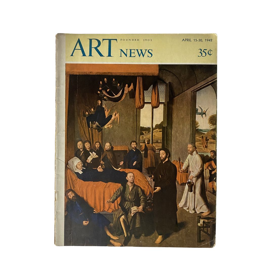Vintage Art News Magazine April 15, 1942 P. Christus: Death of the Virgin No Label