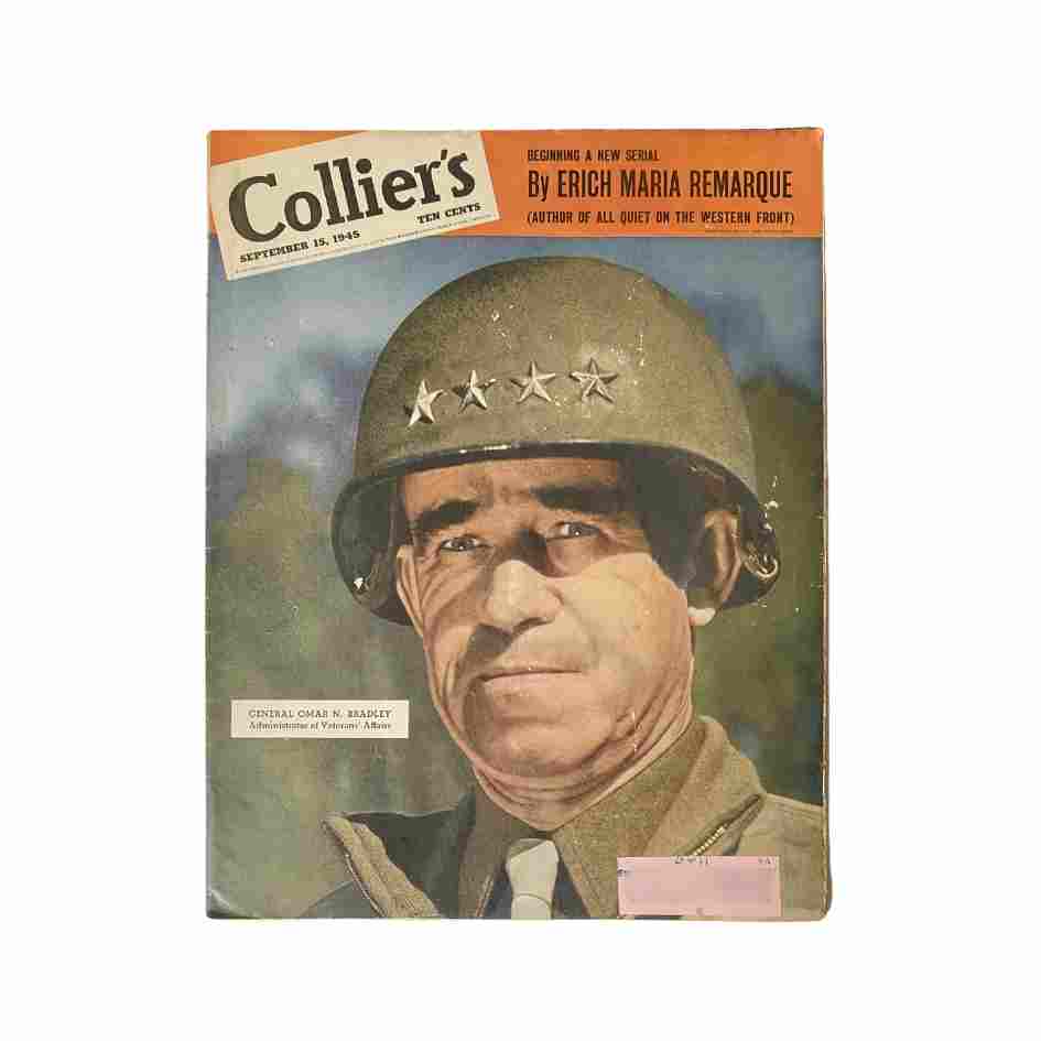 Vintage Collier's Magazine September 15, 1945 General Omar N. Bradley