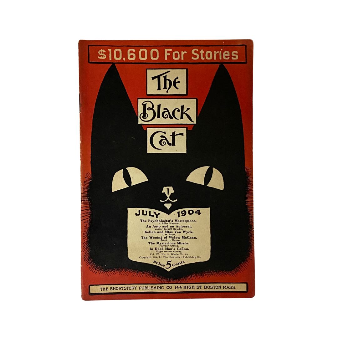 The Black Cat Magazine, July 1904: Featuring 'The Psychologist's Masterpiece,' in VG condition