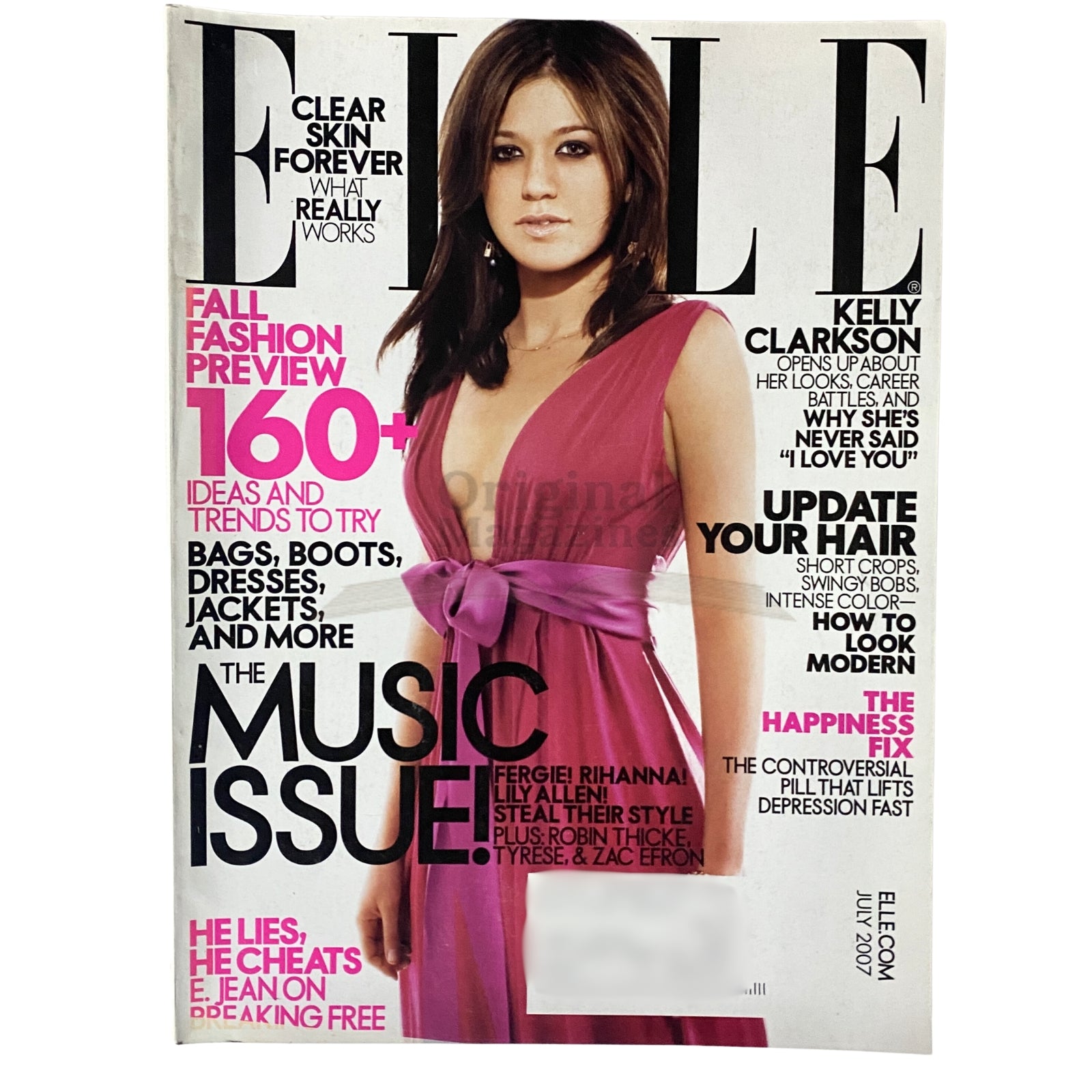 Elle Magazine July 2007 Kelly Clarkson Vintage