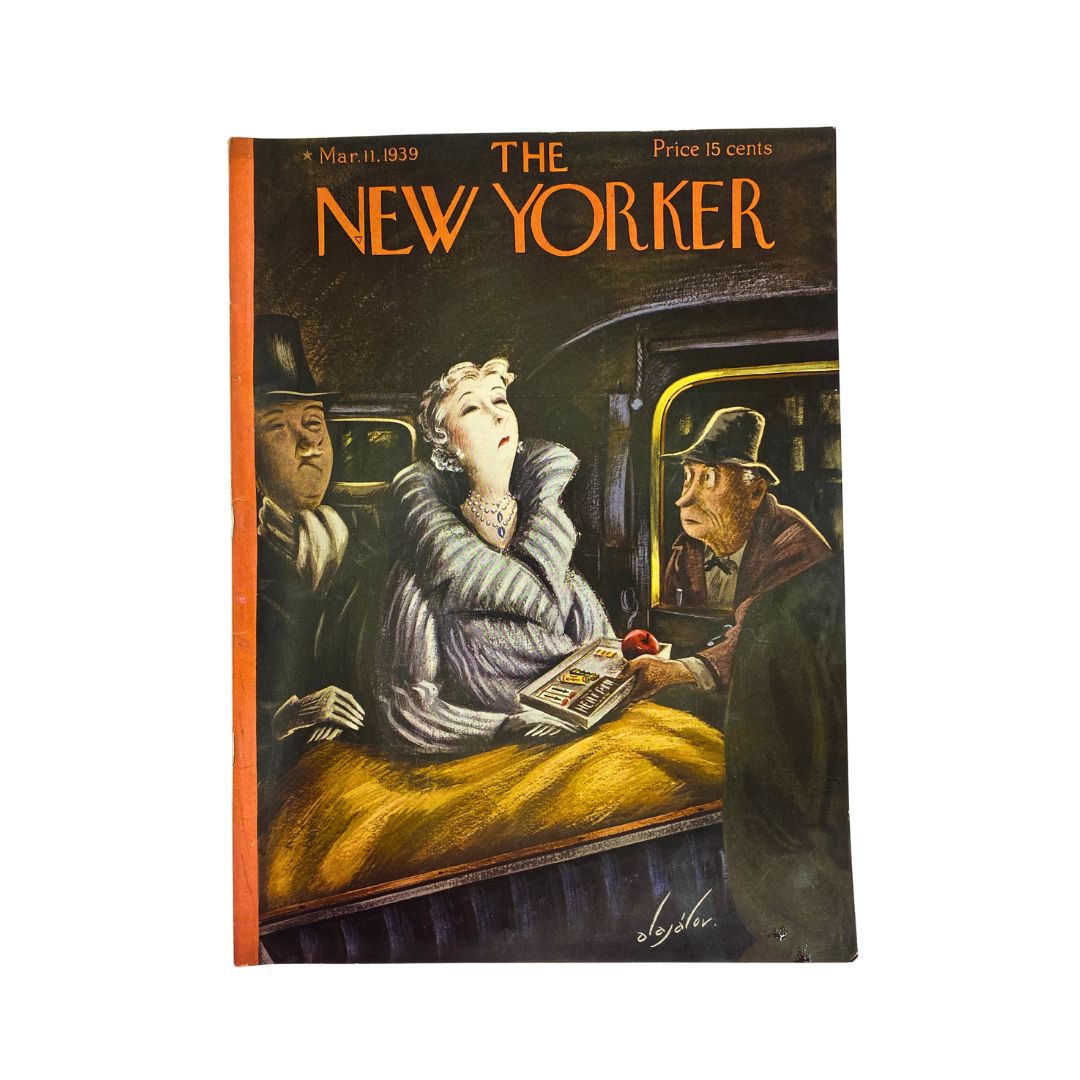 Cover of The New Yorker, March 11, 1939, featuring an illustration by Constantin Alajalov, VG condition
