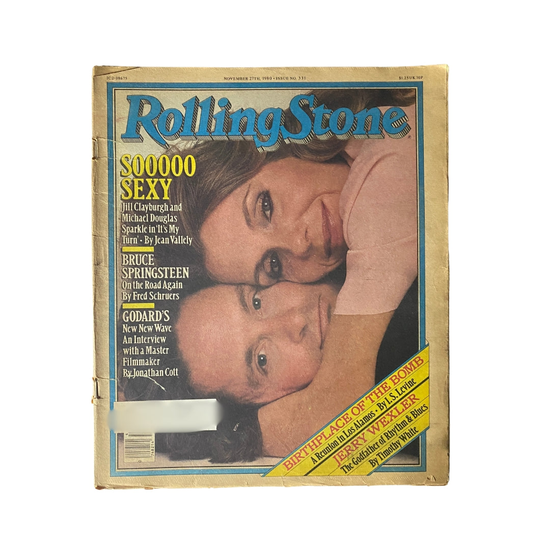 Vintage Rolling Stone Magazine November 27, 1980 Jilly Clayburgh & Michael Douglas