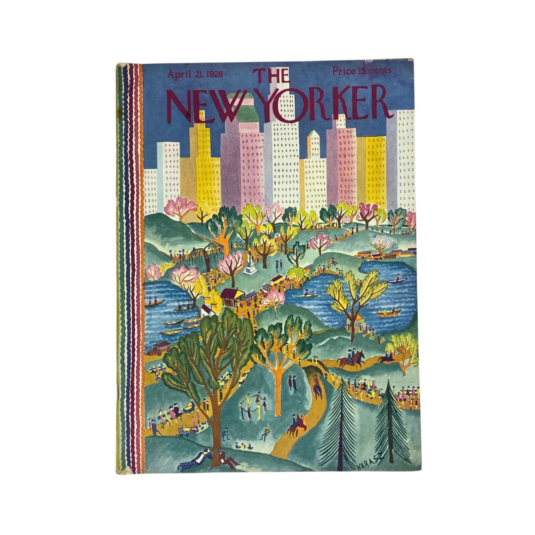 Cover of The New Yorker, April 21, 1928, featuring Ilonka Karasz