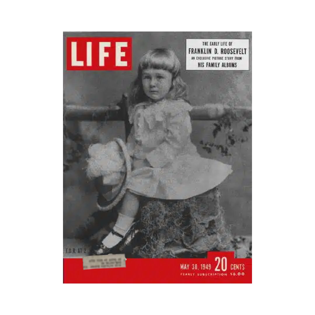 Life Magazine May 30, 1949 - The Early Life of Franklin D. Roosevelt with Family Insights & Photos