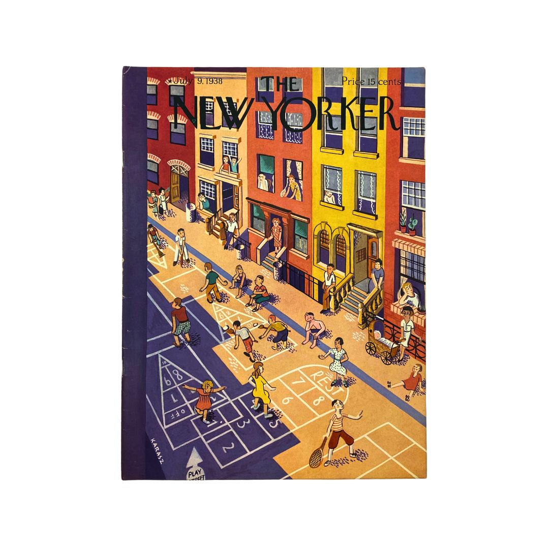 Cover of The New Yorker, July 9, 1938, featuring an illustration by Ilonka Karasz, VG condition