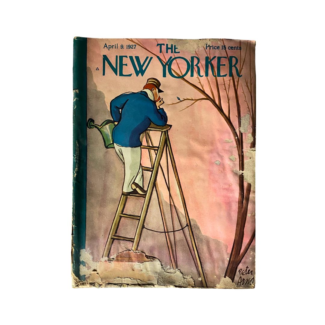 Cover of The New Yorker, April 9, 1927, featuring Peter Arno