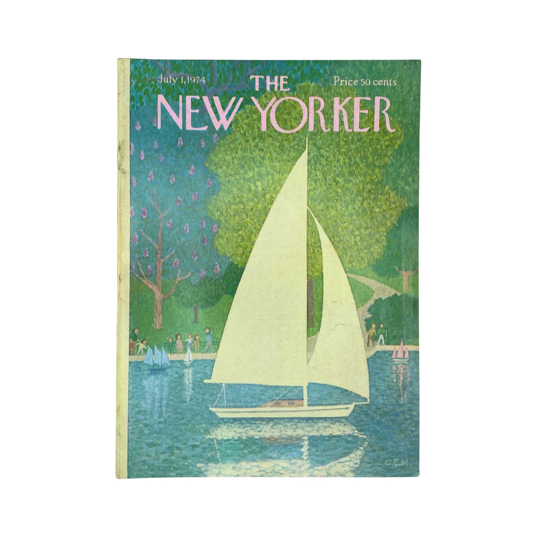 The New Yorker Complete Magazine July 1, 1974 Charles E. Martin Cover VG