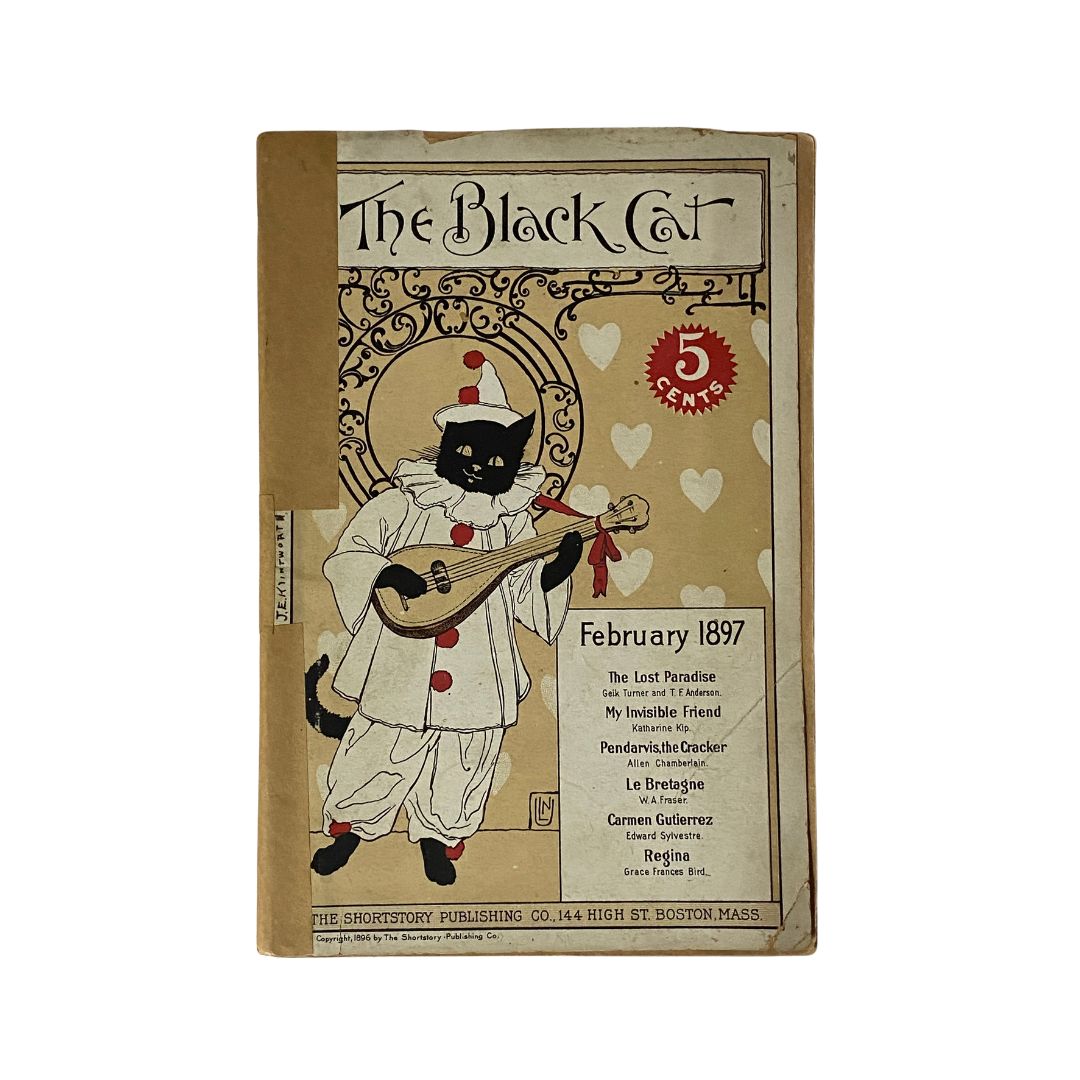The Black Cat Magazine, February 1897: Featuring 'The Lost Paradise' on the cover