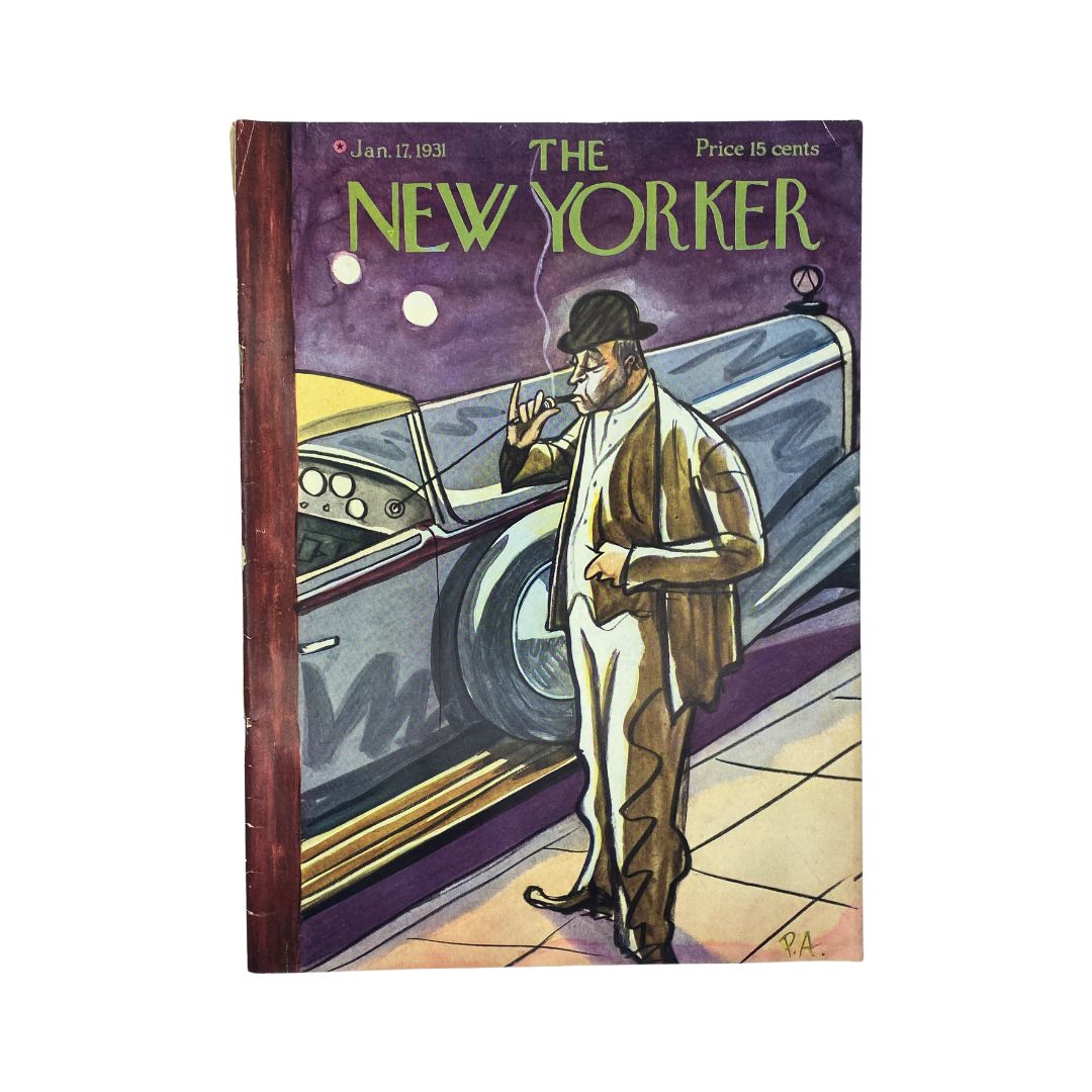 Cover of The New Yorker, January 16, 1932, featuring artwork by S. Liam Dunne, in very good (VG) condition