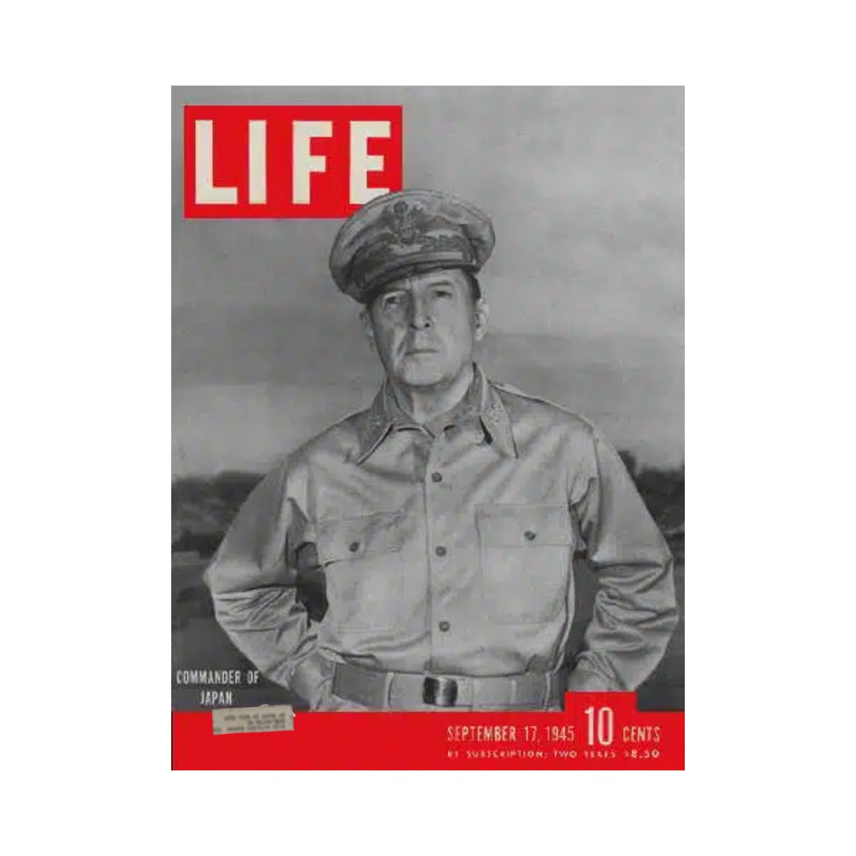 Cover of Life Magazine from September 17, 1945, featuring Commander of Japan, General Douglas MacArthur, highlighting a historical moment post-World War II.